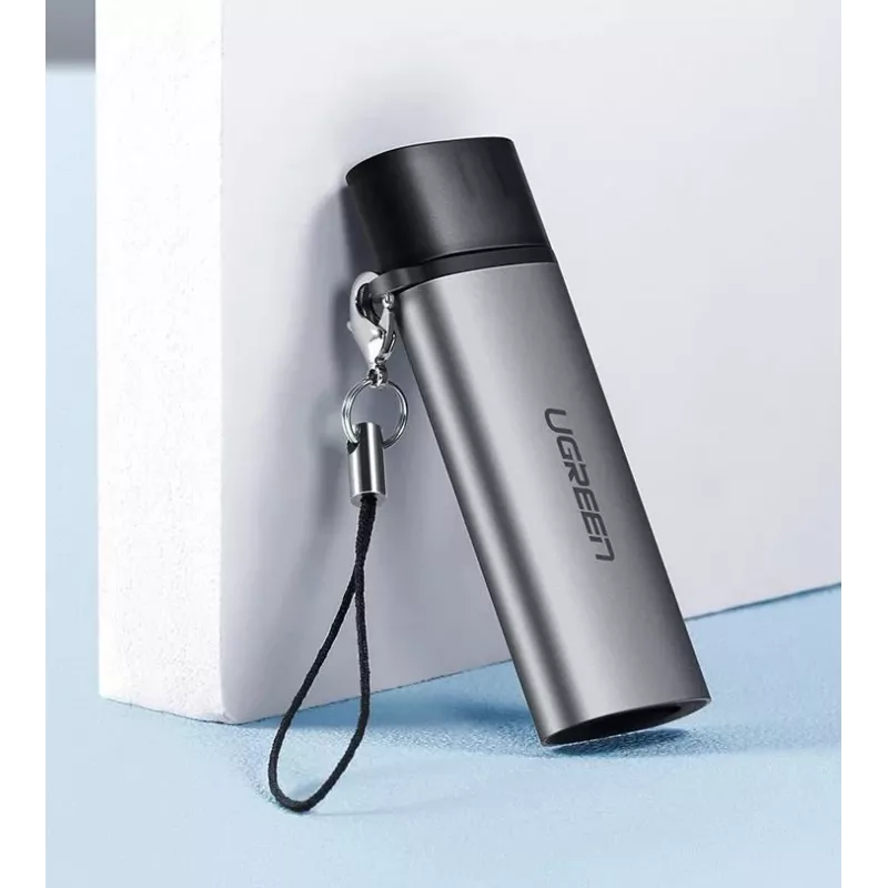 Ugreen 50704 kortelių skaitytuvas USB 3.2 Gen 1 (3.1 Gen 1) Type-C pilkas