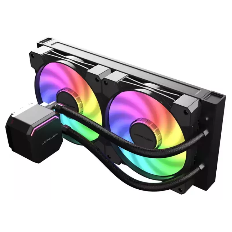 „Viskas viename“ skysčio aušintuvas LC-Power LC-CC-240-B-ARGB 12 cm juodas