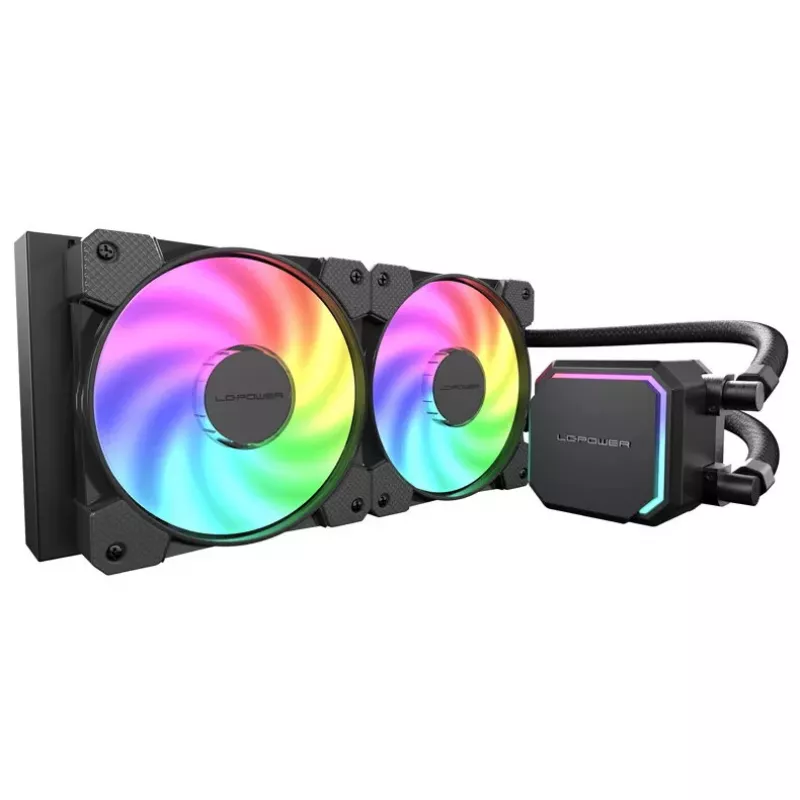 „Viskas viename“ skysčio aušintuvas LC-Power LC-CC-240-B-ARGB 12 cm juodas