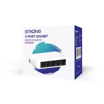 Strong SW5000P tinklo komutatorius Gigabit Ethernet 10/100/1000 5 prievadai
