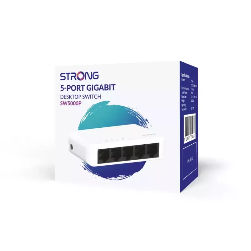 Strong SW5000P tinklo komutatorius Gigabit Ethernet 10/100/1000 5 prievadai