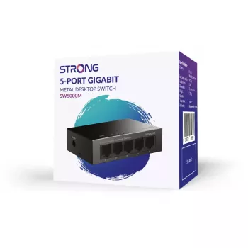 Strong SW5000M tinklo komutatorius Gigabit Ethernet 5 prievadai 10 Gbit/s