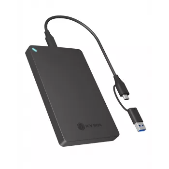 ICY BOX IB-201T-CU31 SSD dėklas Juodas 2,5 colio