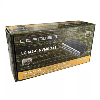 SSD korpusas LC-Power LC-M2-C-NVME-2X2