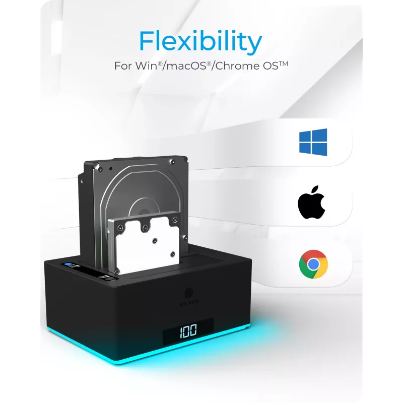 ICY BOX IB-127CL-U3 USB 3.2 Gen 1 (3.1 Gen 1) Type-B Juoda