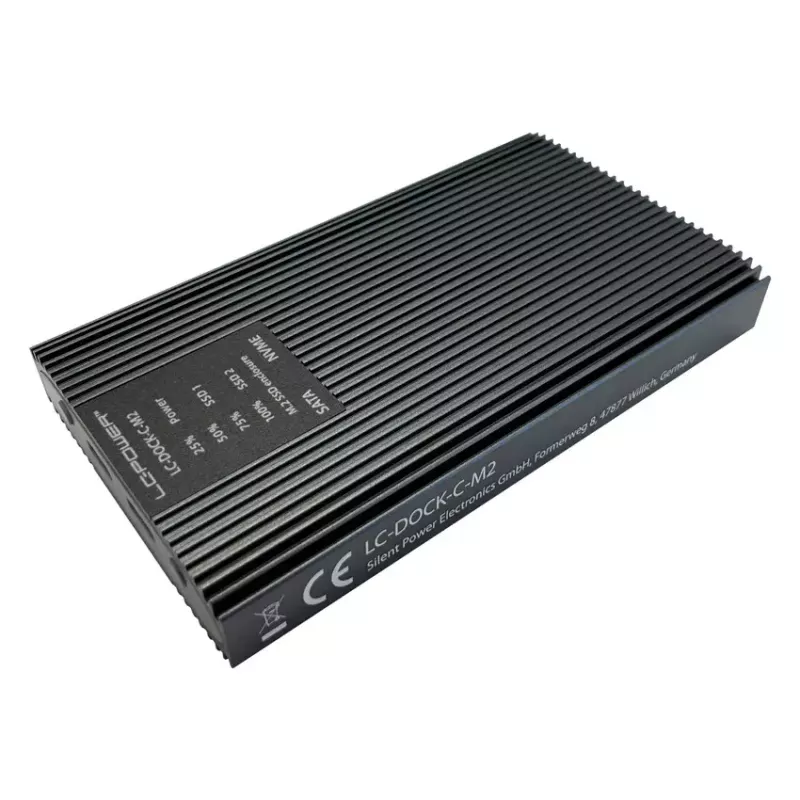 SSD korpusas LC-Power LC-DOCK-C-M2 2 M.2 diskams 10 Gbit/s antracito