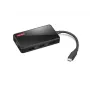Doko stotelė nešiojamiesiems kompiuteriams Lenovo GX91M73945, laidinė USB 3.2 Gen 1 Type-C, juoda, 4K Ultra HD
