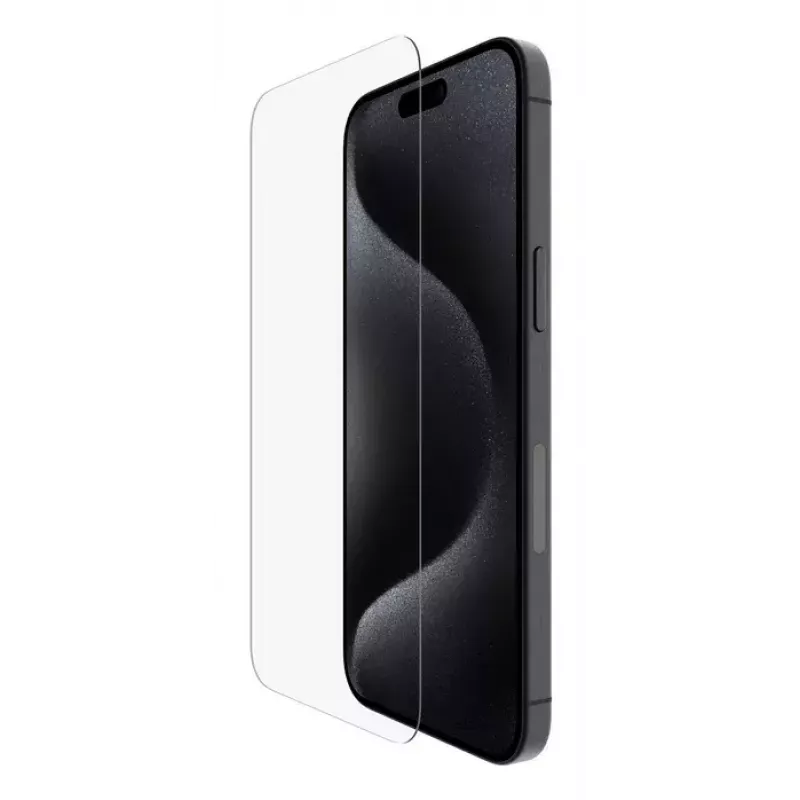 Ekrano apsauga Belkin ScreenForce, skirta iPhone 16 Pro Max, antibakterinė, atspari smūgiams ir įbrėžimams