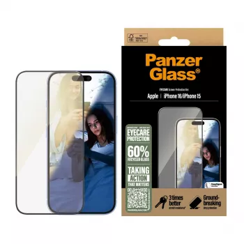 „EyeCare“ ekrano apsauga „PanzerGlass“, skirta „iPhone '24 6.1 inch („Ultra-Wide Fit“)