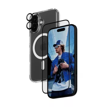 „3-in-1“ apsaugos rinkinys „PanzerGlass“, skirtas „iPhone '24“ 6,1 colio