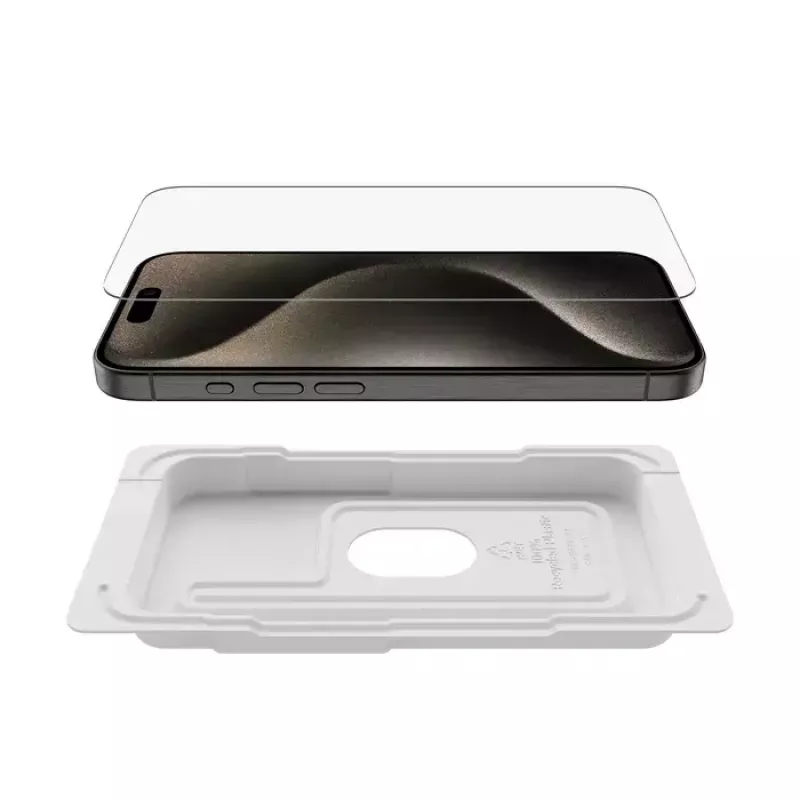 Ekrano apsauga Belkin ScreenForce iPhone 15 Pro Max grūdintas stiklas, atsparus smūgiams ir įbrėžimams