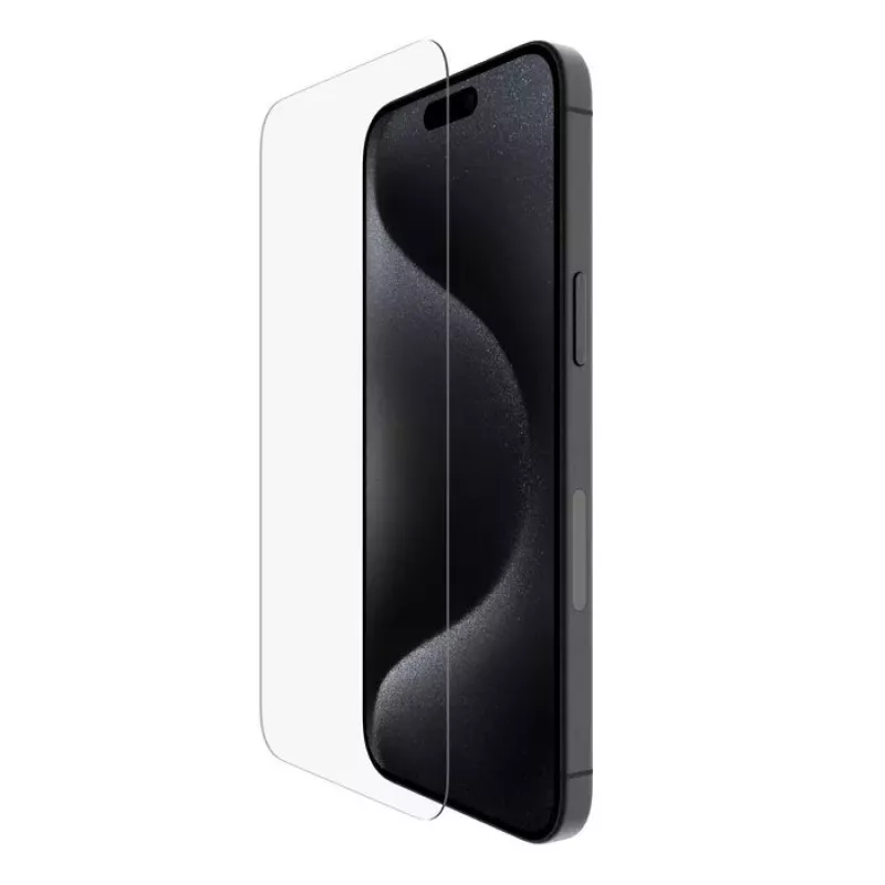 Ekrano apsauga Belkin ScreenForce iPhone 15 Pro Max grūdintas stiklas, atsparus smūgiams ir įbrėžimams