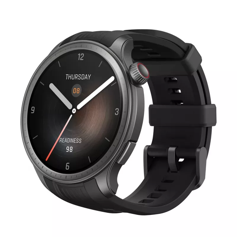 Amazfit Balance 3,81 cm (1,5 colio) AMOLED 46 mm Skaitmeninis 480 x 480 pikselių Liečiamas ekranas Juodas Wi-Fi GPS (palydovas)