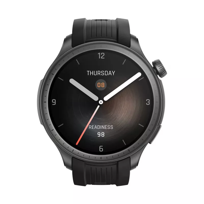 Amazfit Balance 3,81 cm (1,5 colio) AMOLED 46 mm Skaitmeninis 480 x 480 pikselių Liečiamas ekranas Juodas Wi-Fi GPS (palydovas)