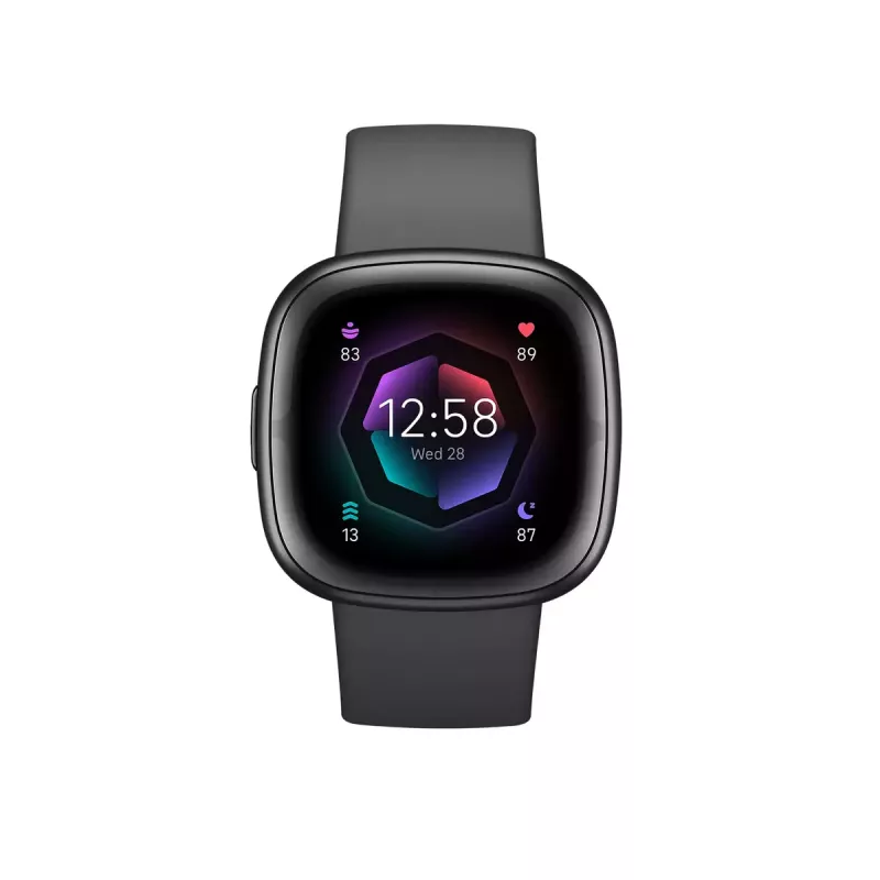 Išmanusis laikrodis „Fitbit Sense 2“ su skaitmeniniu jutikliniu ekranu, juodas