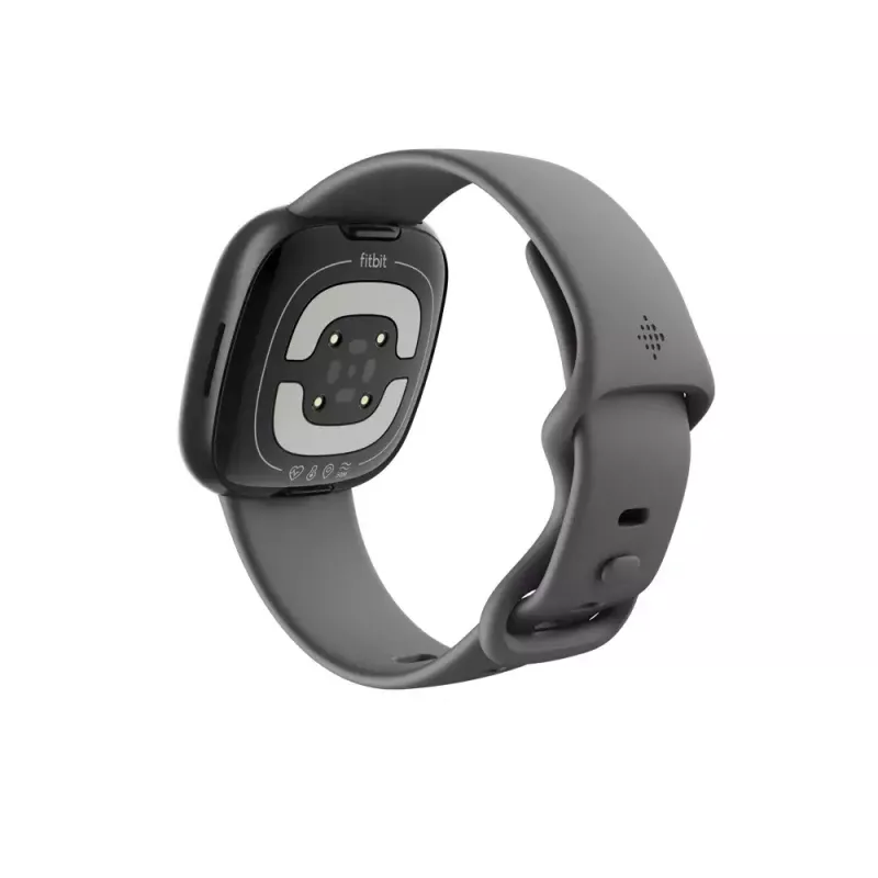 Išmanusis laikrodis „Fitbit Sense 2“ su skaitmeniniu jutikliniu ekranu, juodas