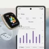 Išmanusis laikrodis „Fitbit Sense 2“ su skaitmeniniu jutikliniu ekranu, juodas