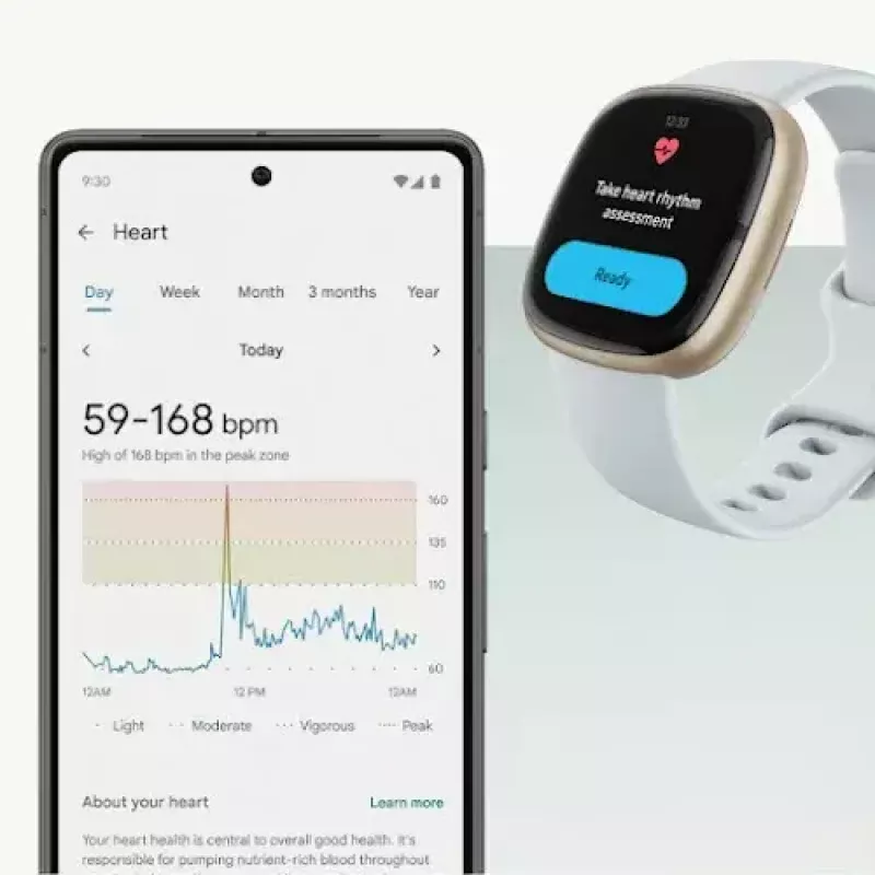 Išmanusis laikrodis „Fitbit Sense 2“ su skaitmeniniu jutikliniu ekranu, juodas