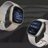 Išmanusis laikrodis „Fitbit Sense 2“ su skaitmeniniu jutikliniu ekranu, juodas
