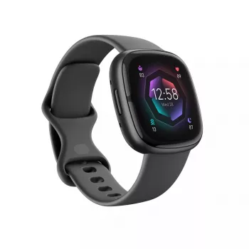 Išmanusis laikrodis „Fitbit Sense 2“ su skaitmeniniu jutikliniu ekranu, juodas