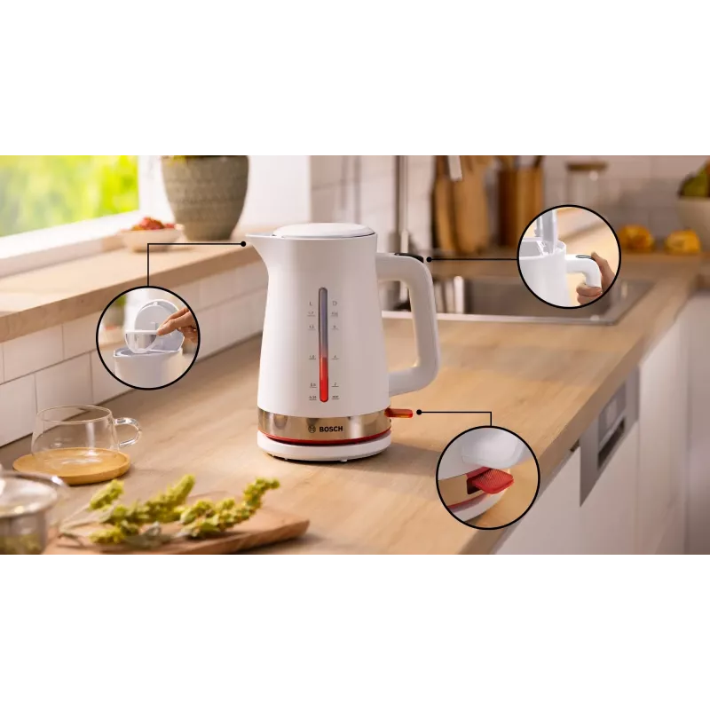 Bosch TWK4M221 elektrinis virdulys 1,7 l 2400 W baltas