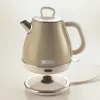 Ariete 2868 Vintage 1 L dizaino elektrinis virdulys iš nerūdijančio plieno užpilams, arbatai ir žolelių gėrimams, automatinio išsijungimo sistema, ergonomiška rankena, 1 litras, 1600 W, šviesiai smėlio spalvos