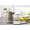 Ariete 2868 Vintage 1 L dizaino elektrinis virdulys iš nerūdijančio plieno užpilams, arbatai ir žolelių gėrimams, automatinio išsijungimo sistema, ergonomiška rankena, 1 litras, 1600 W, šviesiai smėlio spalvos