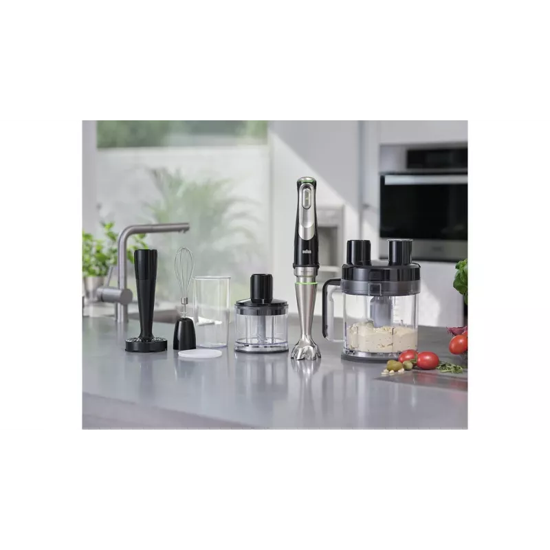 Braun MultiQuick 9 MQ 9187XLI 0,6 l panardinamasis trintuvas 1200 W juoda, nerūdijantis plienas