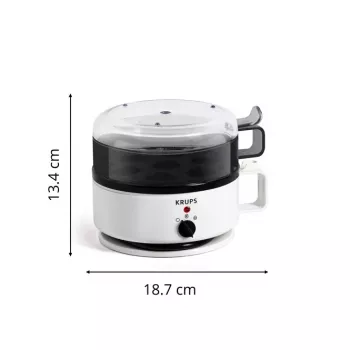 Egg Cooker Krups EG 230115 7 egg(s) White Plastic Rotary Control