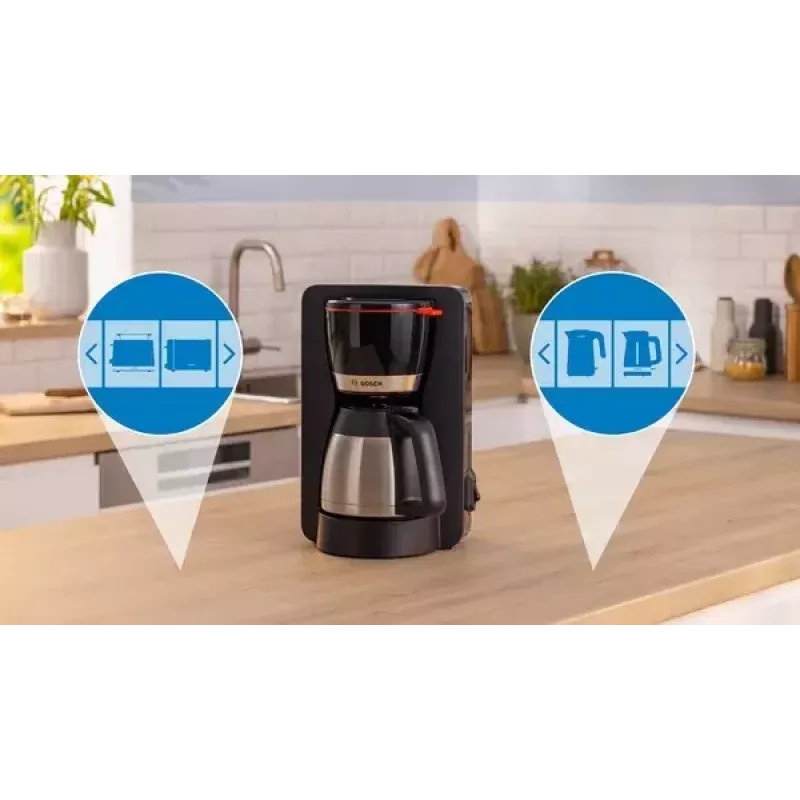 Bosch TKA5M253 kavos virimo aparatas rankinis lašelinis kavos virimo aparatas 1,1 l