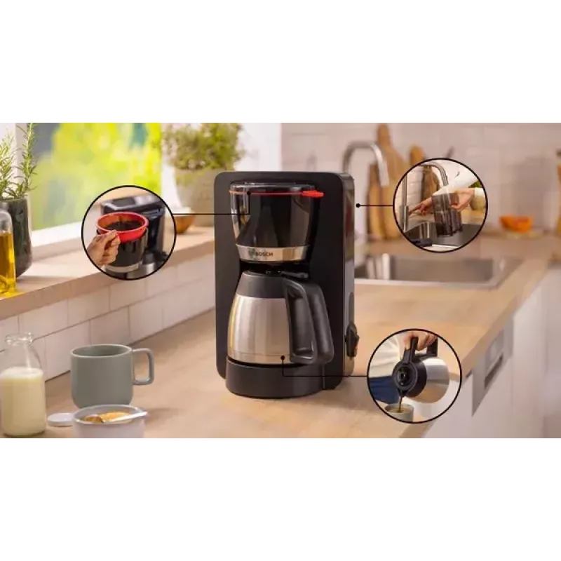 Bosch TKA5M253 kavos virimo aparatas rankinis lašelinis kavos virimo aparatas 1,1 l