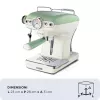 Ariete 1389 Vintage Espresso kavos aparatas – espreso kavos aparatas maltai kavai arba E.S.E. kapsulėms, pastelinės žalios spalvos
