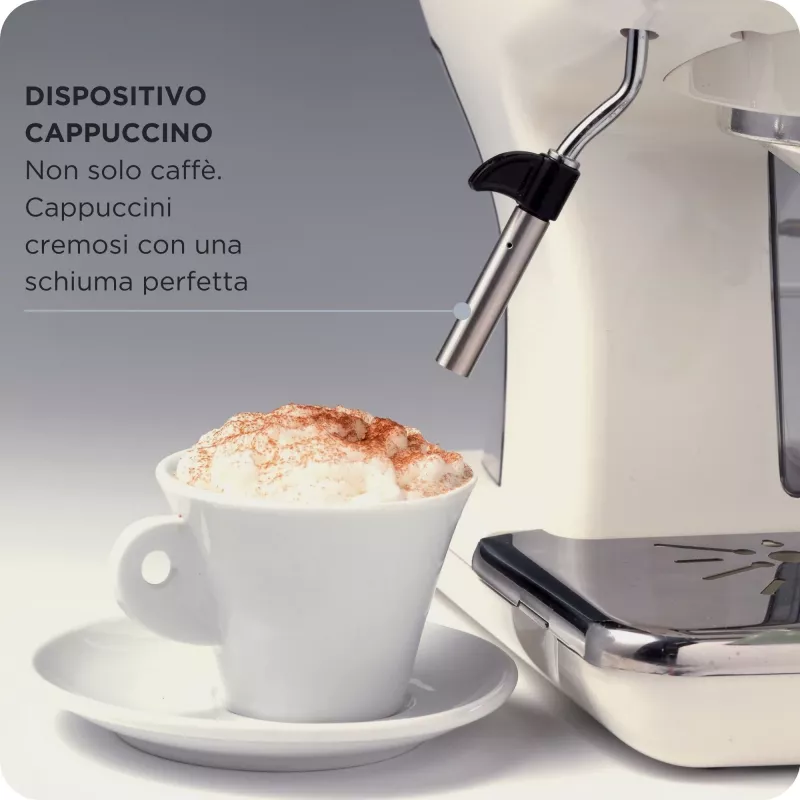 Ariete 1389 Vintage Espresso kavos aparatas – espreso kavos aparatas maltai kavai arba E.S.E. kapsulėms, pastelinės žalios spalvos