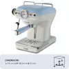 Ariete 1389 Vintage Espresso kavos aparatas - Espreso kavos aparatas maltai kavai arba ESE kapsulėms, pastelinės mėlynos spalvos