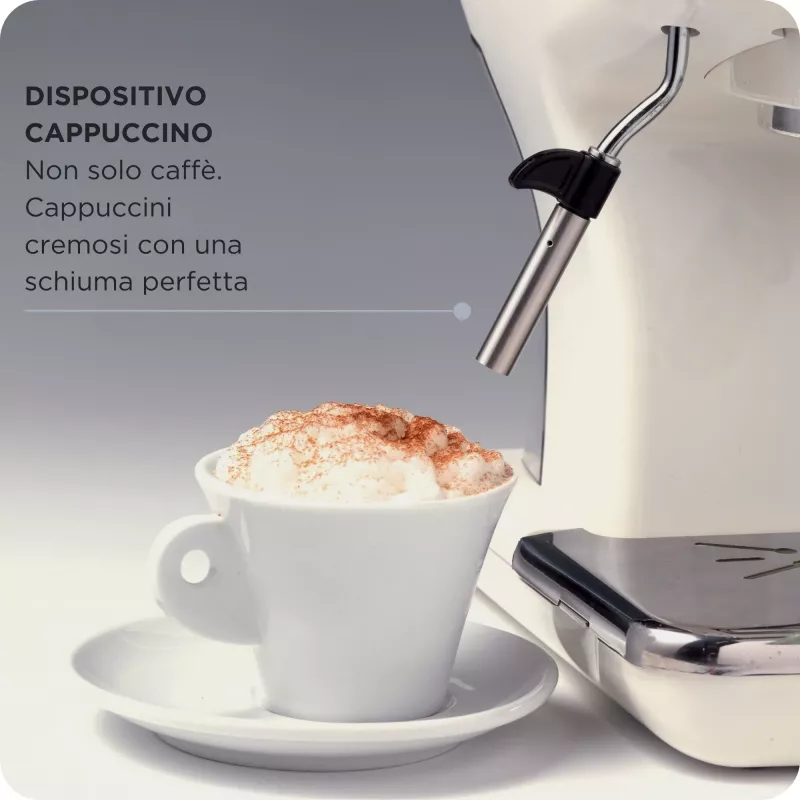 Ariete 1389 Vintage Espresso kavos aparatas - Espreso kavos aparatas maltai kavai arba ESE kapsulėms, pastelinės mėlynos spalvos