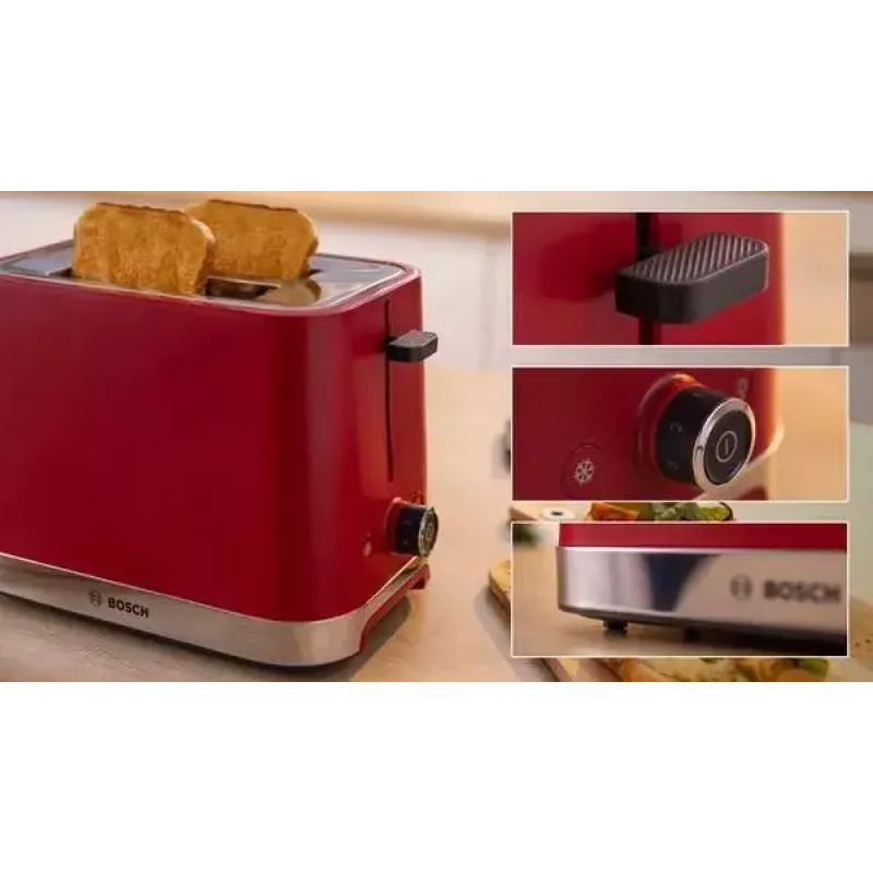 Bosch TAT4M224 skrudintuvas 2 riekėms 950 W raudonas nerūdijantis plienas