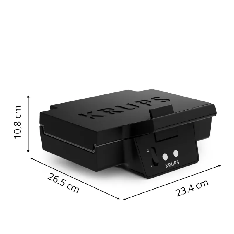 Krups FDK Iconic FDK462 sumuštinių keptuvas 850 W juodas