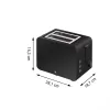 Skrudintuvas WMF Stelio 0414210071 2 riekėms 1050 W juodas
