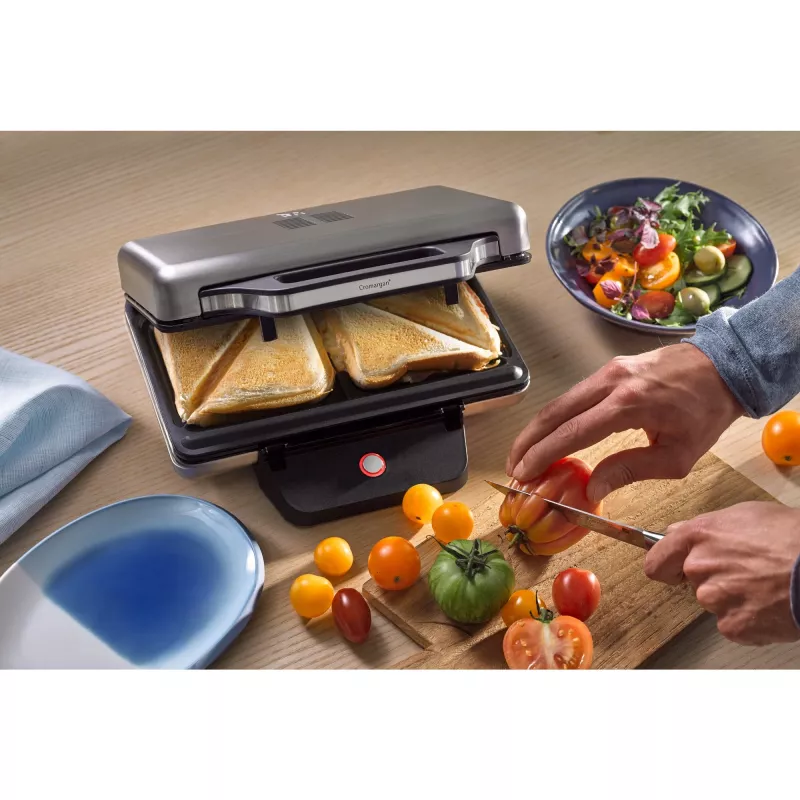 WMF 0415150011 sumuštinių keptuvas 800 W juoda, sidabrinė