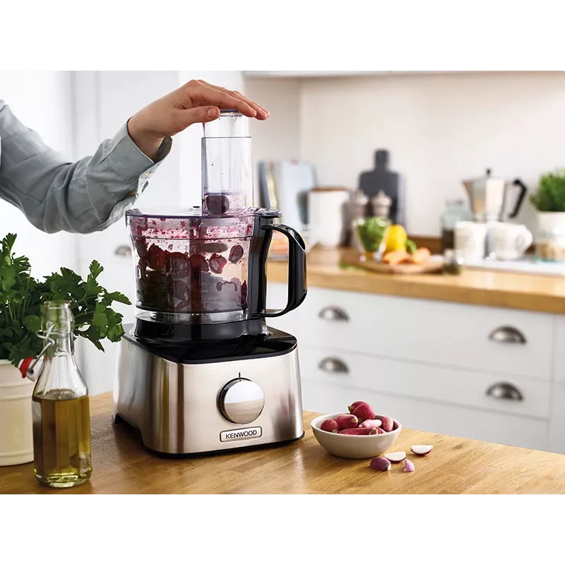 Kenwood FDM301SS virtuvinis kombainas 800 W 2,1 L Juoda, Nerūdijantis plienas Integruotos svarstyklės