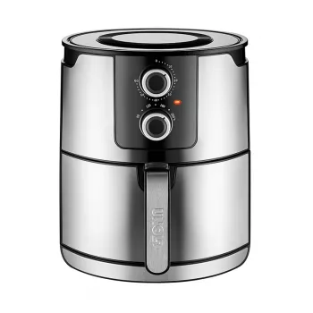 Unold 58655 gruzdintuvė Double 5 L 1400 W karšto oro gruzdintuvė Juoda, Nerūdijantis plienas
