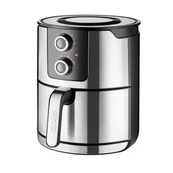 Unold 58655 gruzdintuvė Double 5 L 1400 W karšto oro gruzdintuvė Juoda, Nerūdijantis plienas