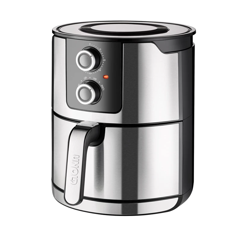 Unold 58655 gruzdintuvė Double 5 L 1400 W karšto oro gruzdintuvė Juoda, Nerūdijantis plienas