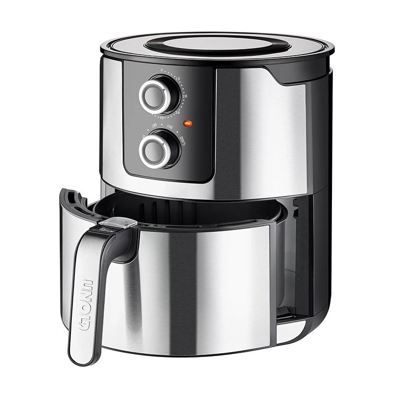 Unold 58655 gruzdintuvė Double 5 L 1400 W karšto oro gruzdintuvė Juoda, Nerūdijantis plienas