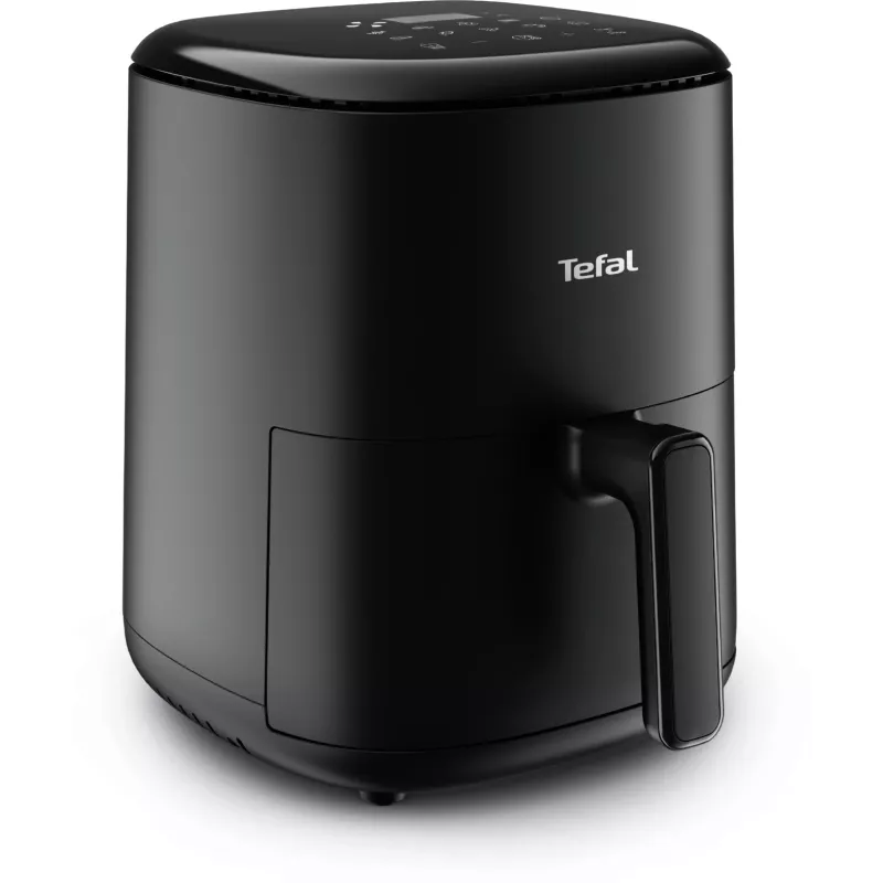 Karšto oro gruzdintuvas Tefal Easy Fry EY145810 — 3 L talpa, 1300 W, liečiamasis valdymas, LCD ekranas, juodas