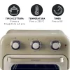 Ariete 4632 Oro gruzdintuvė ir orkaitė Vintage, 1400W, 2in1, Talpa 16L, Priedai, Laikmatis 60 min., Dvigubas stiklas, Smėlio spalvos