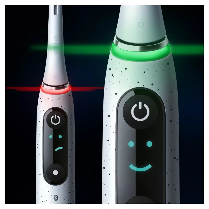 Oral-B iO Series 10 suaugusiųjų rotacinis-svyruojantis dantų šepetėlis baltas