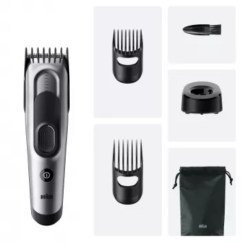 Braun HC7590 plaukų kirpimo mašinėlės / kirpėjas Juoda, Sidabrinė 17 Nikelio-metalo hidrido (NiMH)
