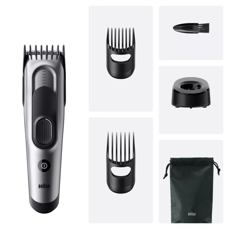 Braun HC7590 plaukų kirpimo mašinėlės / kirpėjas Juoda, Sidabrinė 17 Nikelio-metalo hidrido (NiMH)