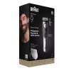 Braun BeardTrimmer 9 BT9520 barzdaskutė Baterija 52 2 cm Drėgnas ir sausas Juoda, Pilka